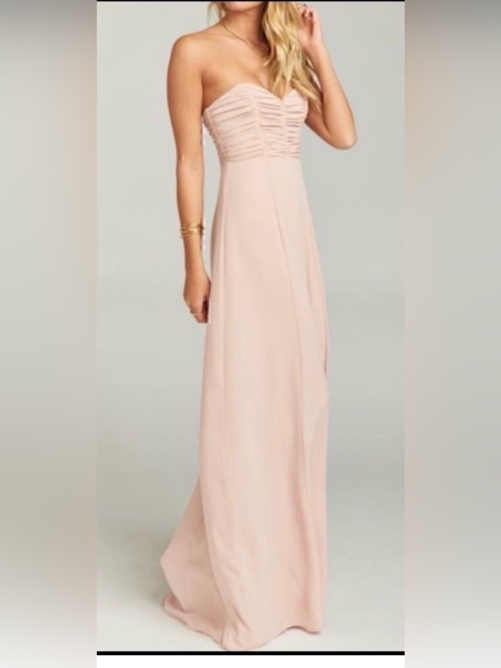 NWT Show Me Your Mumu XXL Bon Bon Strapless Dress Dusty Blush